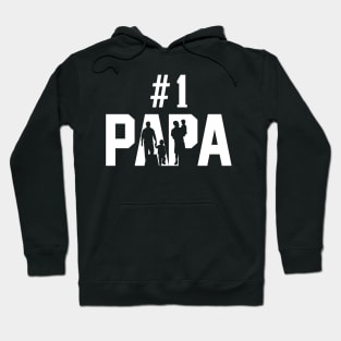 1 PAPA Number One Fathers Day Hoodie